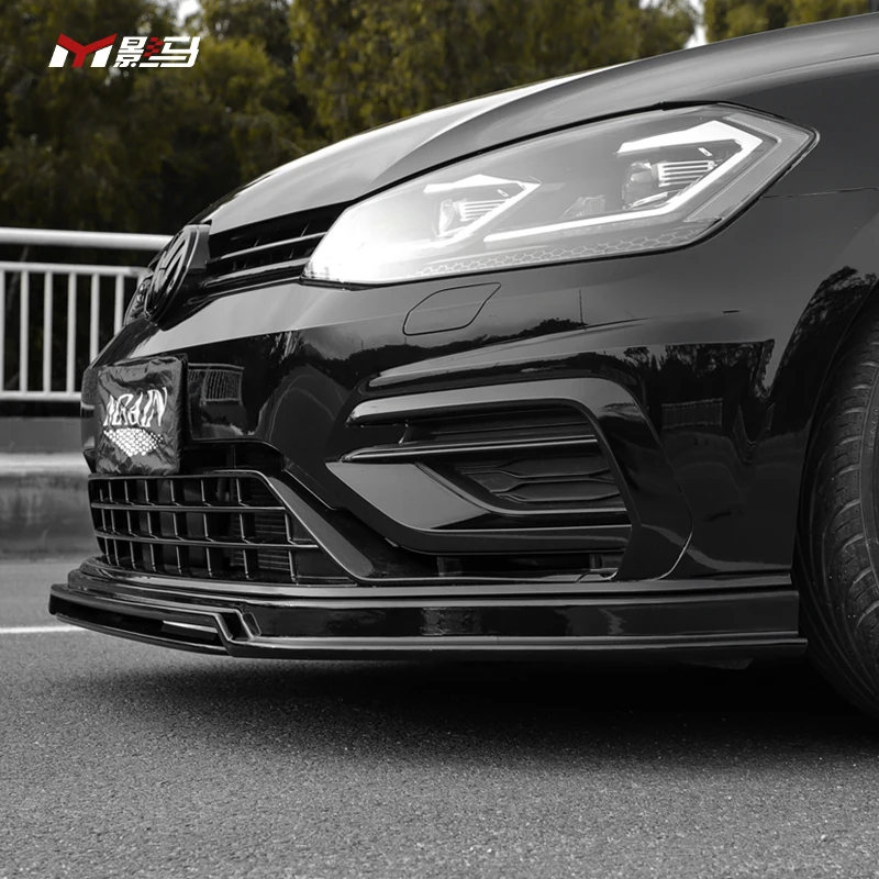 Parts for Volkswagen MK7.5 Front Bumper Lip Spoiler for VW GOLF VII 7 golf 7.5 GTI R R-line2014-2020