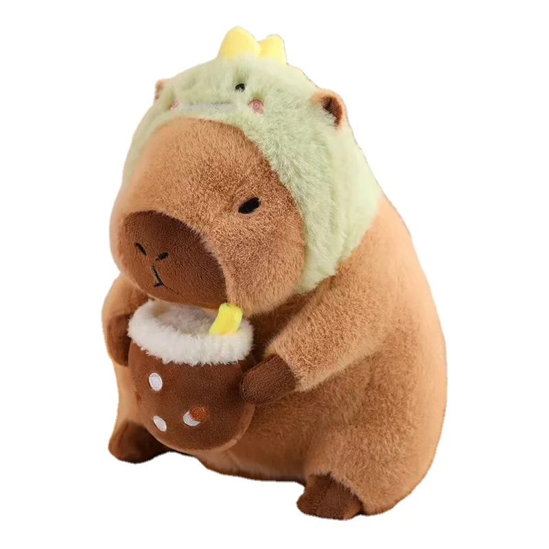 1688 агент по закупкам милая капибара плюшевая игрушка с цветами тосты плюшевые игрушки Гуанчжоу
