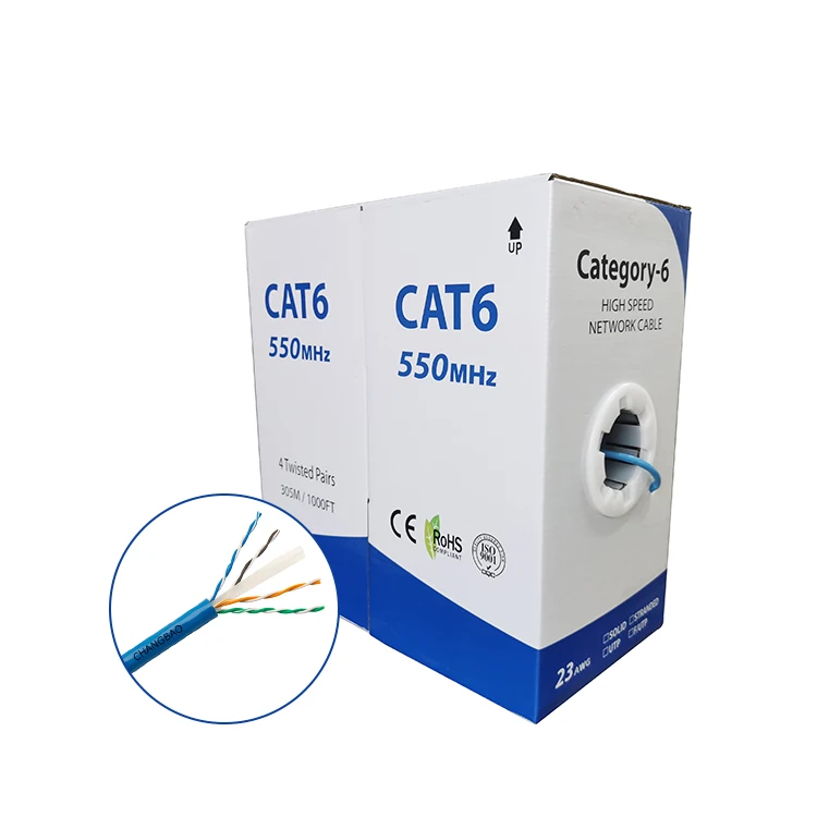 Changbao Cat6 UTP Pass Test Internet Ethernet Lan Network Cable Manufacturers