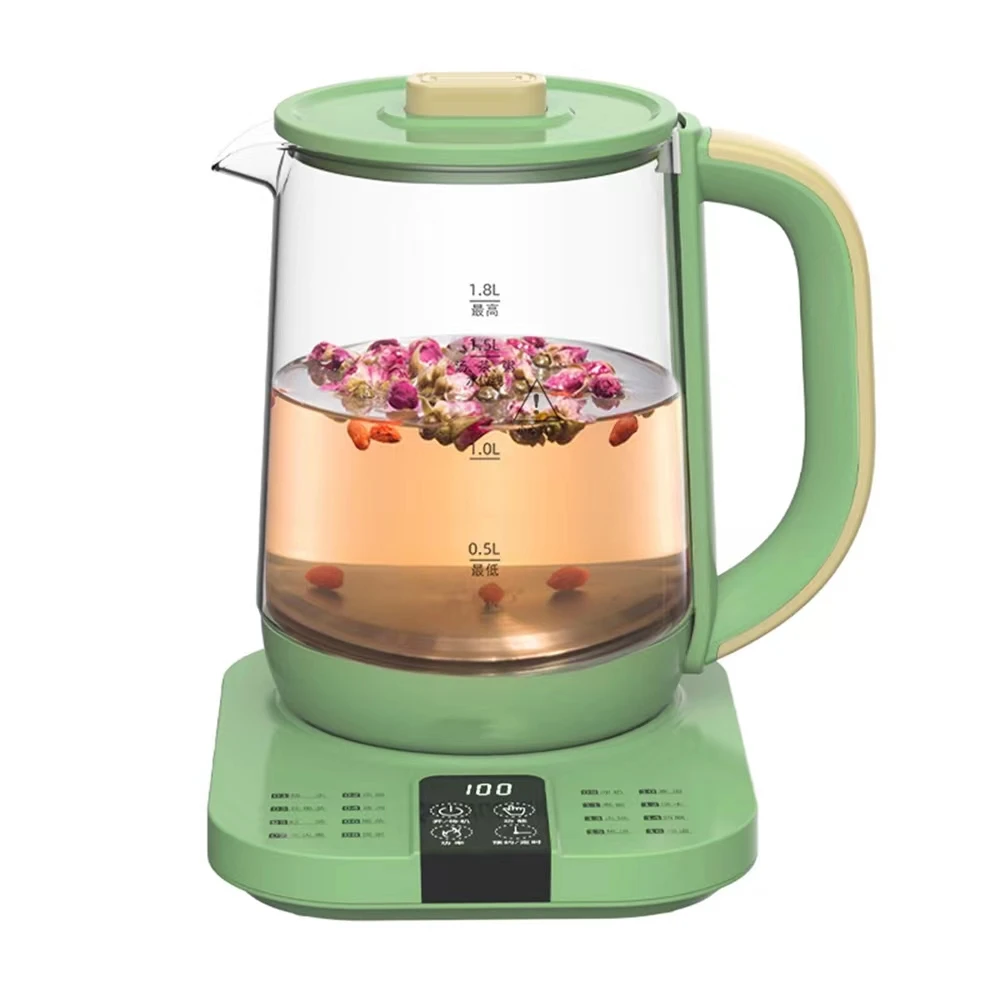 1.5L high borosilicate glass multifunctional cordless electric kettle