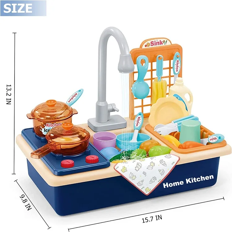 Popular Multifunction Dishwasher Sink Toy Running Water Sink Toy Pretend Play Kitchen Set Toys