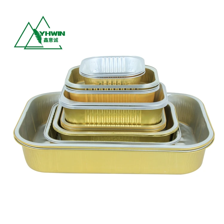 1050ML/35oz Catering Food Pack Aluminum Foil Container Dish Container Smoothwall Air Dish Packaging