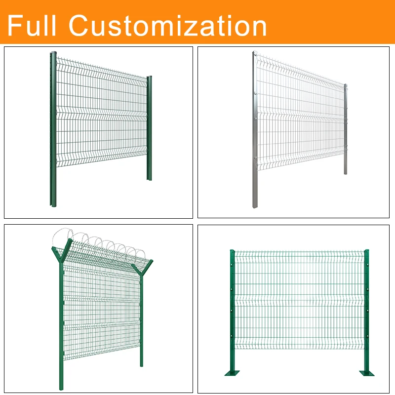 Classic Design Steel Wire Mesh Outdoor Fence Easily Assembled Highway Fence Panel Factory Supply Welded Wire Mesh Fence