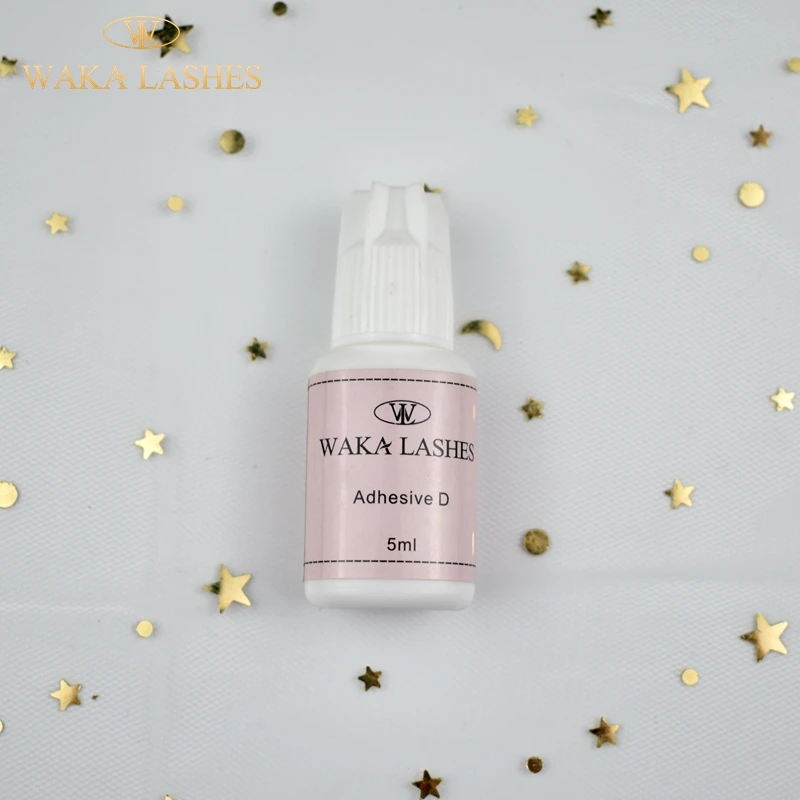 Waterproof Eyelashes Glue Private Label Fast Drying Korea False Eye Lash Glue /10ml Clear glue B with white top and bottle