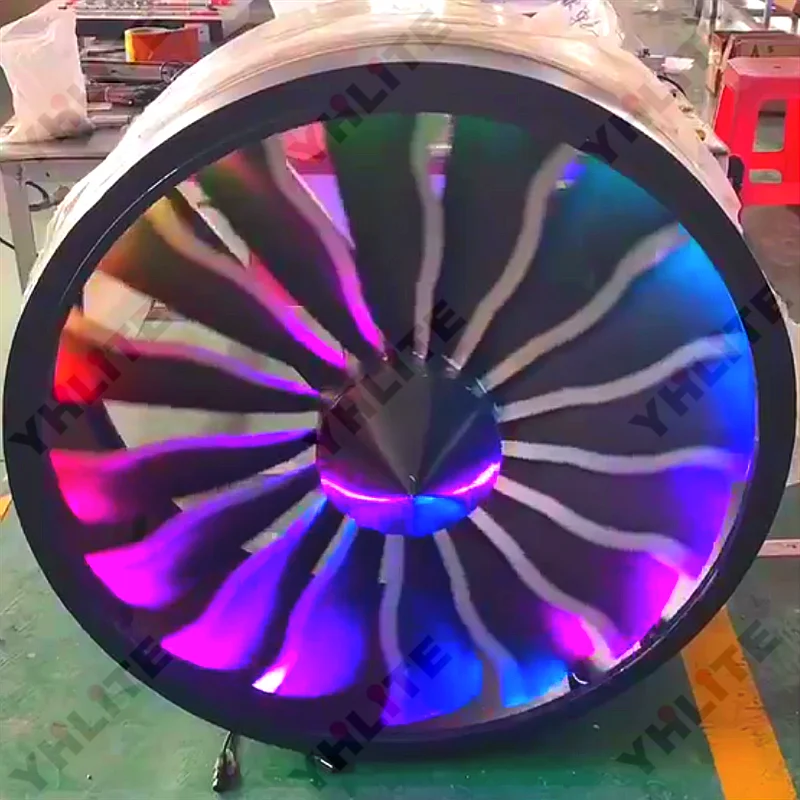 aircraft engine fan light led stage light triangular LED matrix lamps dj disco bar nigh club light