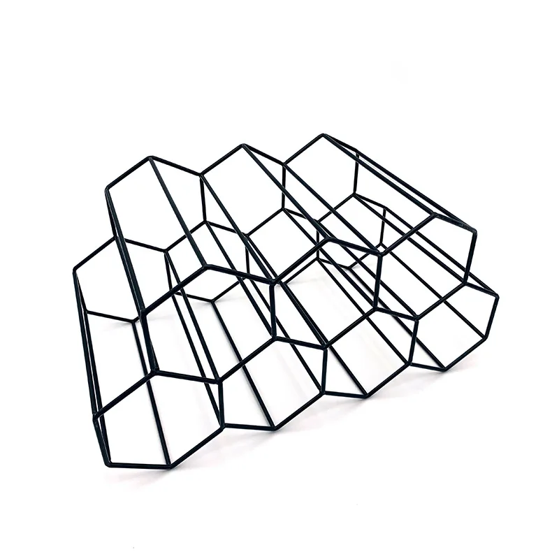 Iron Wine Storage Rack Display Rack Gold Wine Bottle Holder