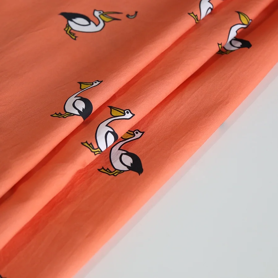 Custom Digital Printing on 100% Cotton Satin fabric for kids