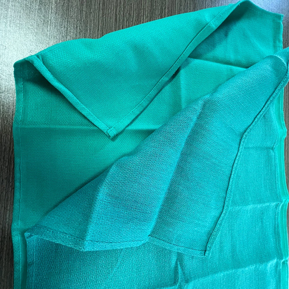 Clean 100% Cotton Medical Surgical Reclaimed Green Huck Towel