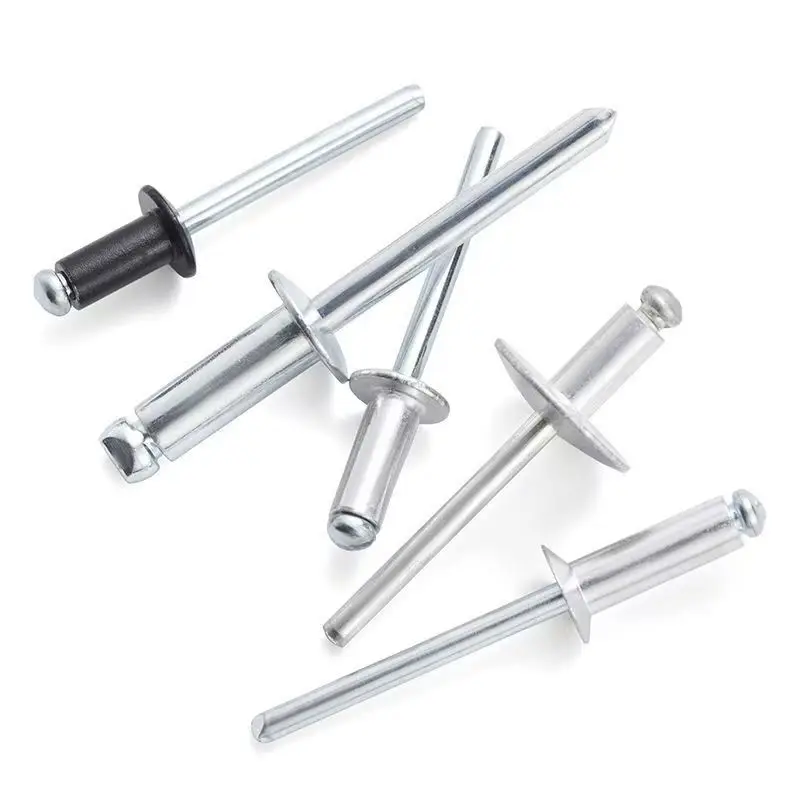 DIN7337 Chinese fasteners  rivet  high-quality steel rivet,  Low price  Galvanized rivets, factory direct sales Blind Rivet