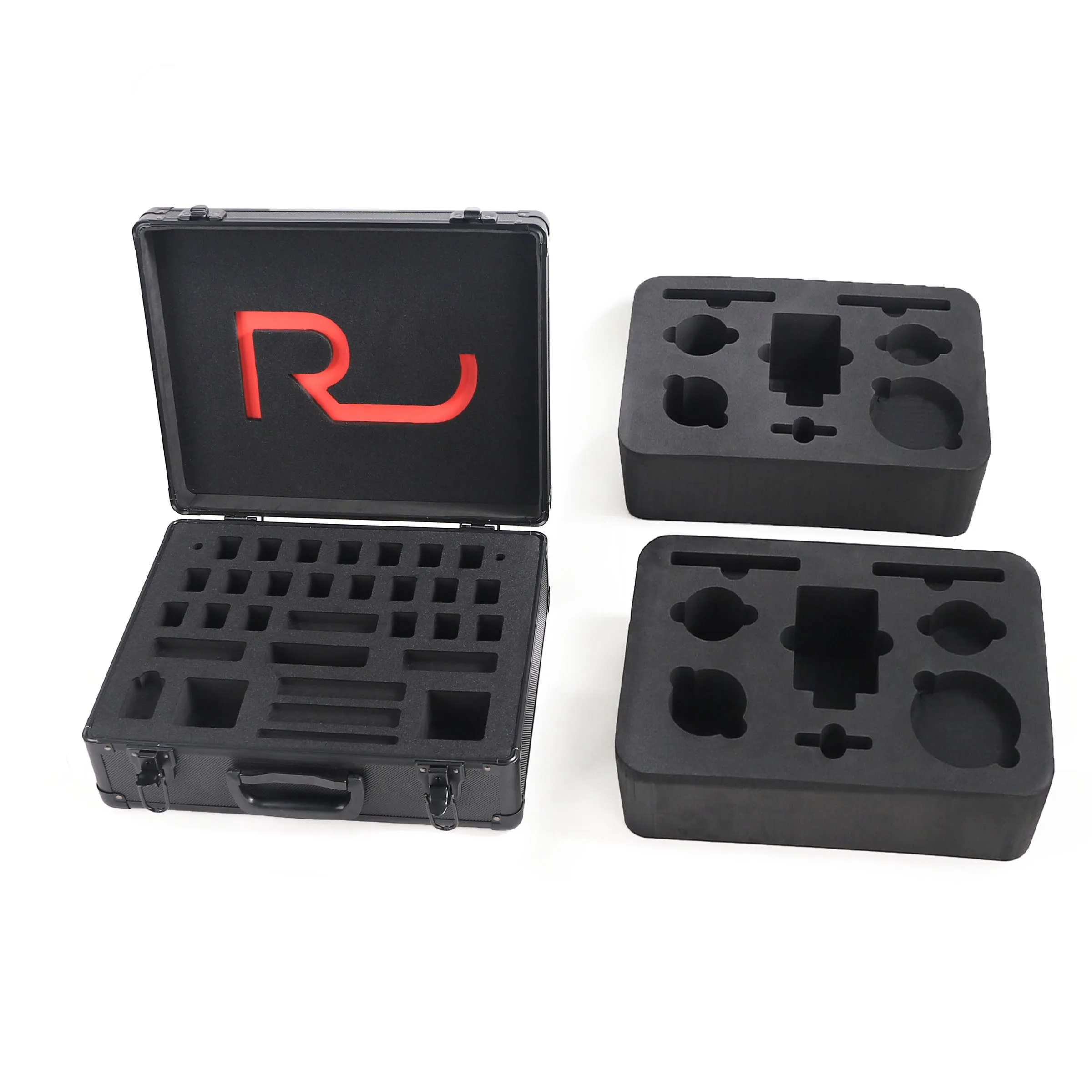 Индивидуальное маленькое большое оборудование Универсальный алюминиевый жесткий чехол для инструментов с пенопластовой вставкой