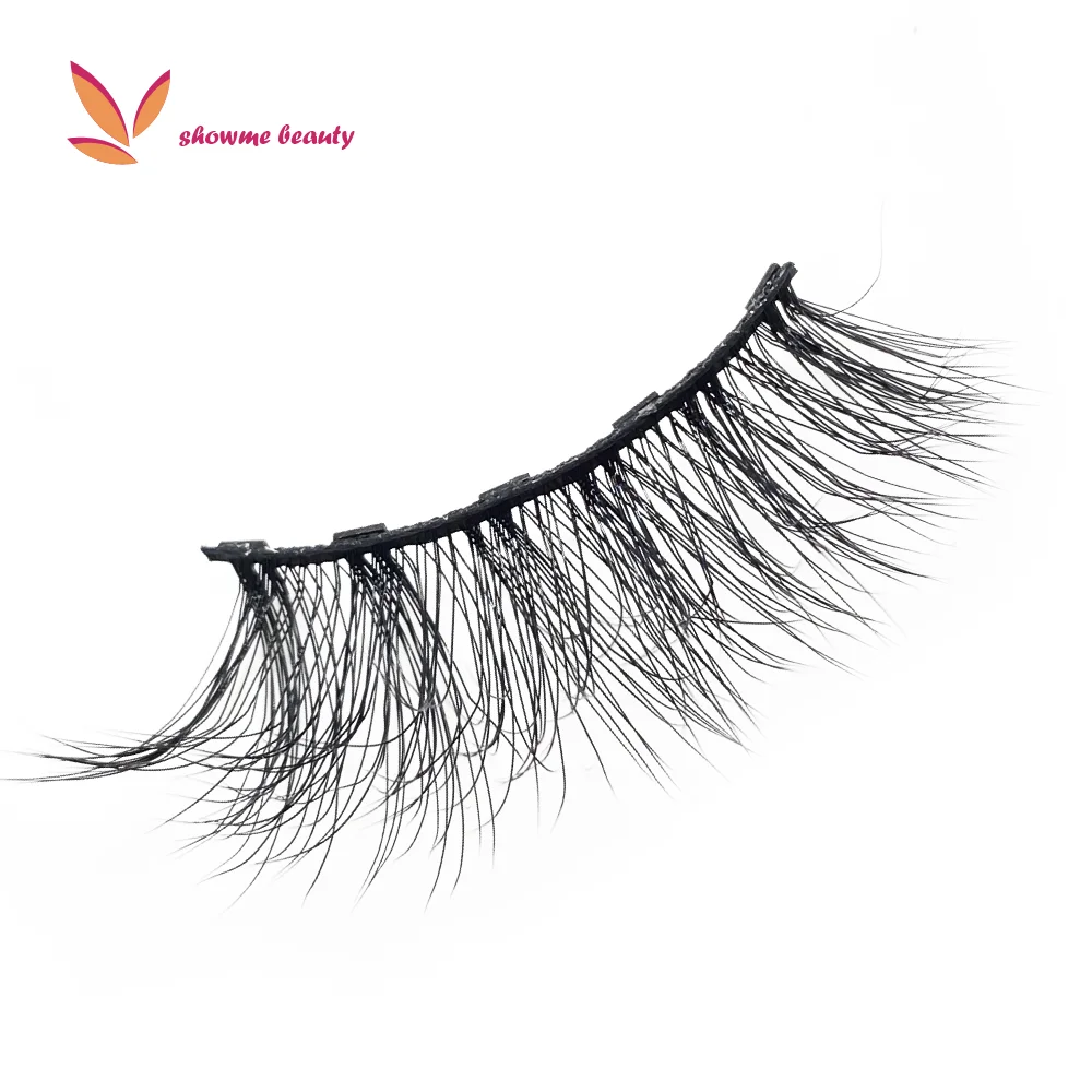 New Style No Glue Eyelash Kit Custom Logo Boxes Magnetic Eyelashes soft magnetic eyelashes private label OEM