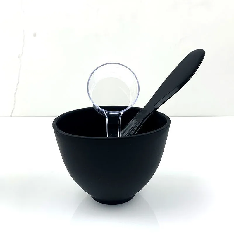 3pcs Mask Bowl Kit Makeup Silicone Facial  Stick Brush Spoon Applicator Pink  Diy Face Mask Mixing Bowl Set OEM