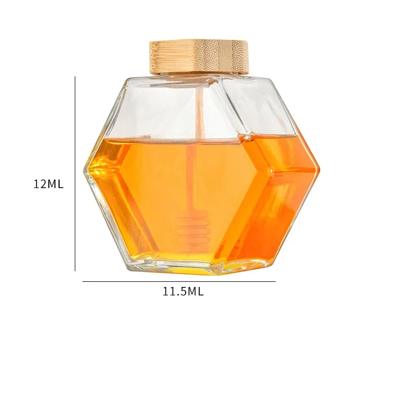 High Quality Factory Customized Honey Glass Jar Jam for Dispenser Bottle
