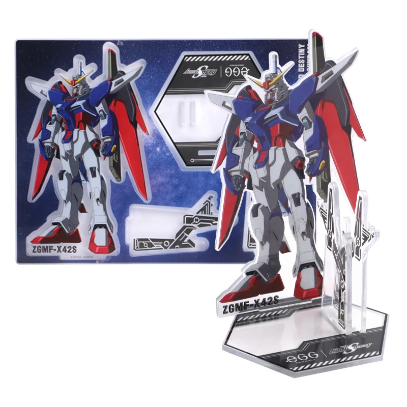 wholesale sources customized cartoon characters toys kids Gundam model kit Bandai acrylic standees anime for gift decorate