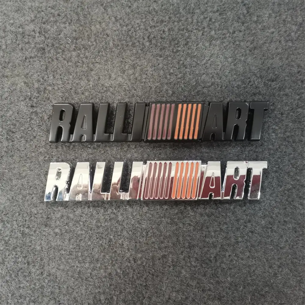 Suitable for Mitsubishi Ralliart Modified Logo Three-Dimensional Metal Rear Sticker Cross-Border Hot Spot Wholesale