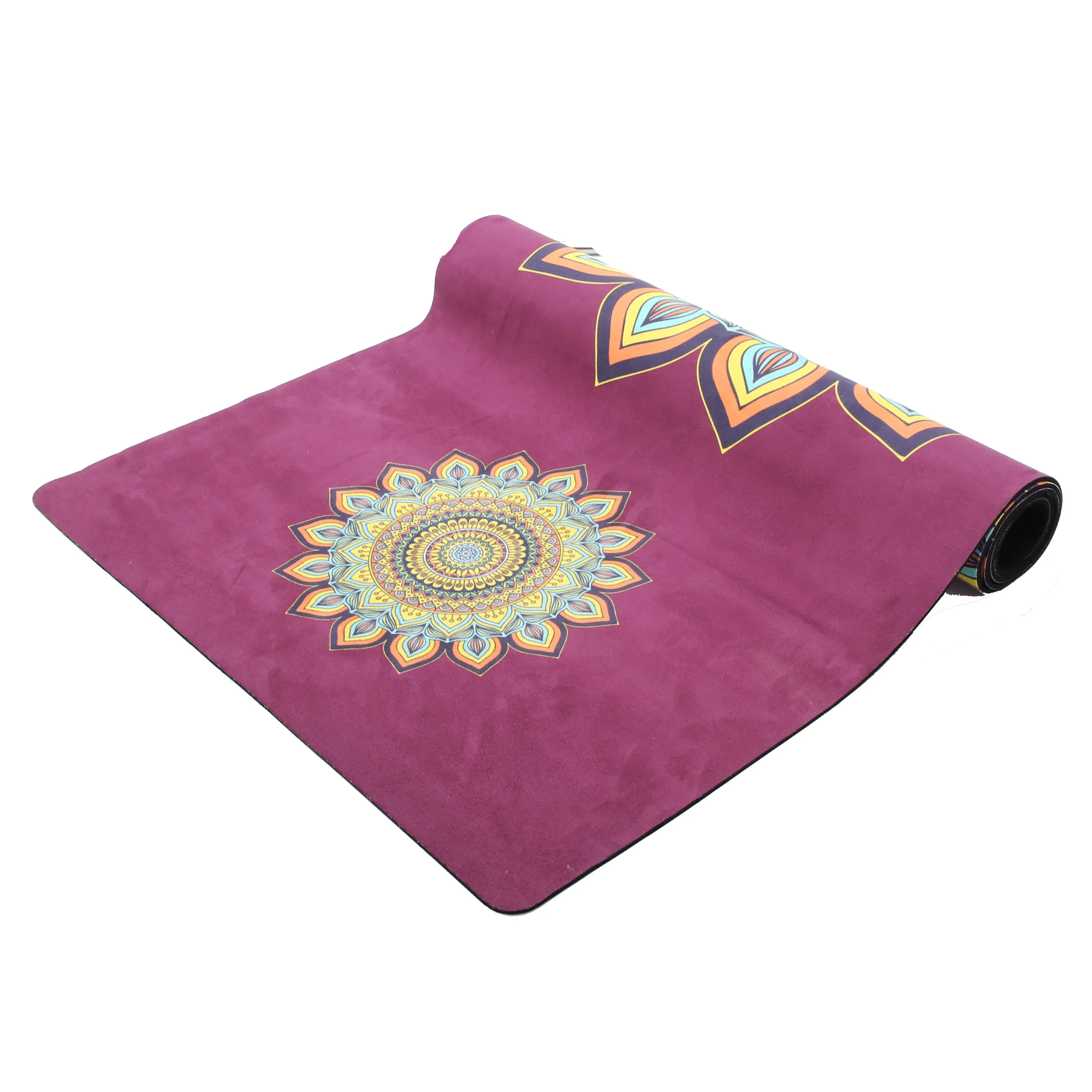 Высококачественный индивидуальный экологически чистый изготовленный на заказ Нескользящий Резиновый коврик из микрофибры с принтом замшевый Коврик для йоги спортивные Коврики пола в тренажерном зале