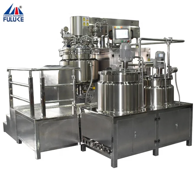 100L 200L 300L 500L 1000L Vacuum Emulsifying mixing manufacturing machines, Baby Cream Mixing Equipments