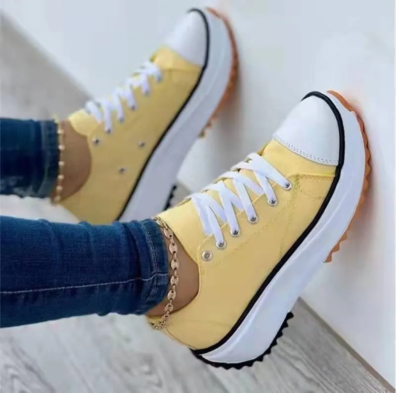 Liu Ming Hot Selling Wholesale 2024 Customized Fashion Summer Casual Shoes Lace Up Plus Size Sneakers Platform Shoes For Women