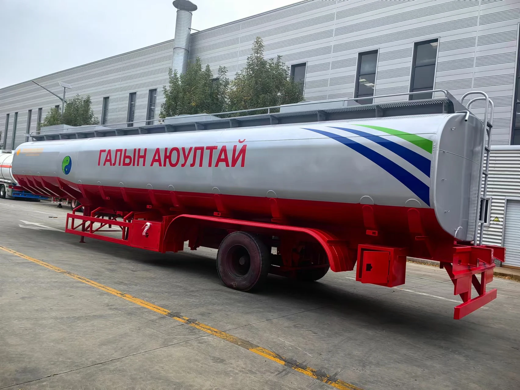 3 оси 45000 литров топлива танкер прицеп для Монголии