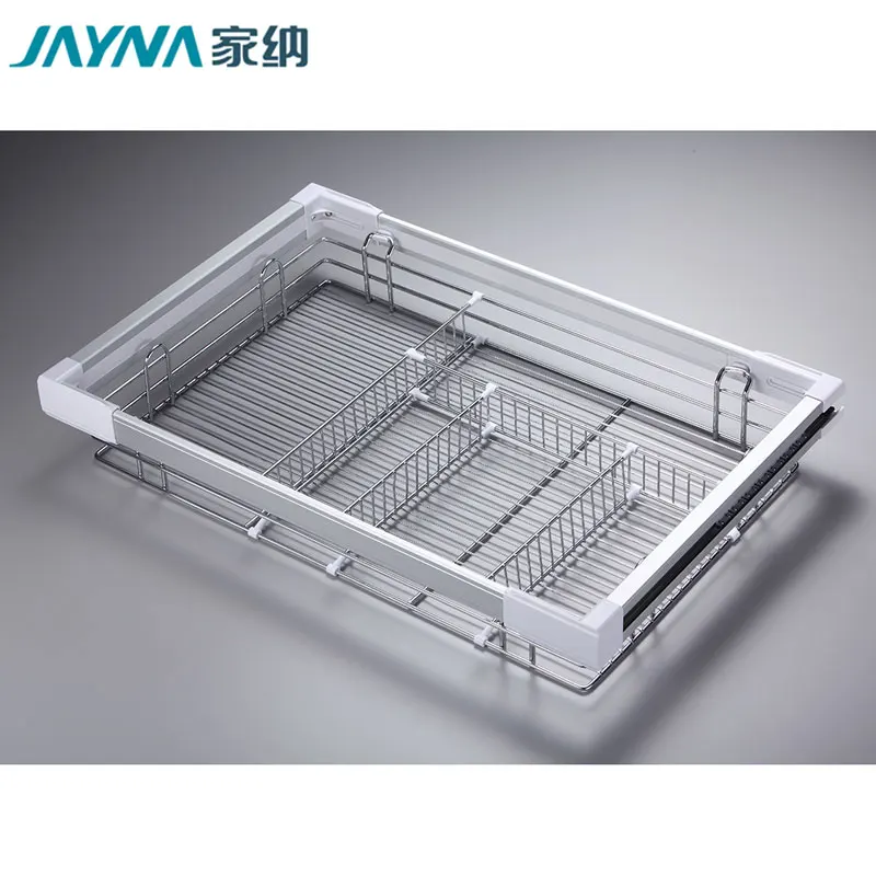 Pull Out Drawer Wire Storage Basket for Wardrobe
