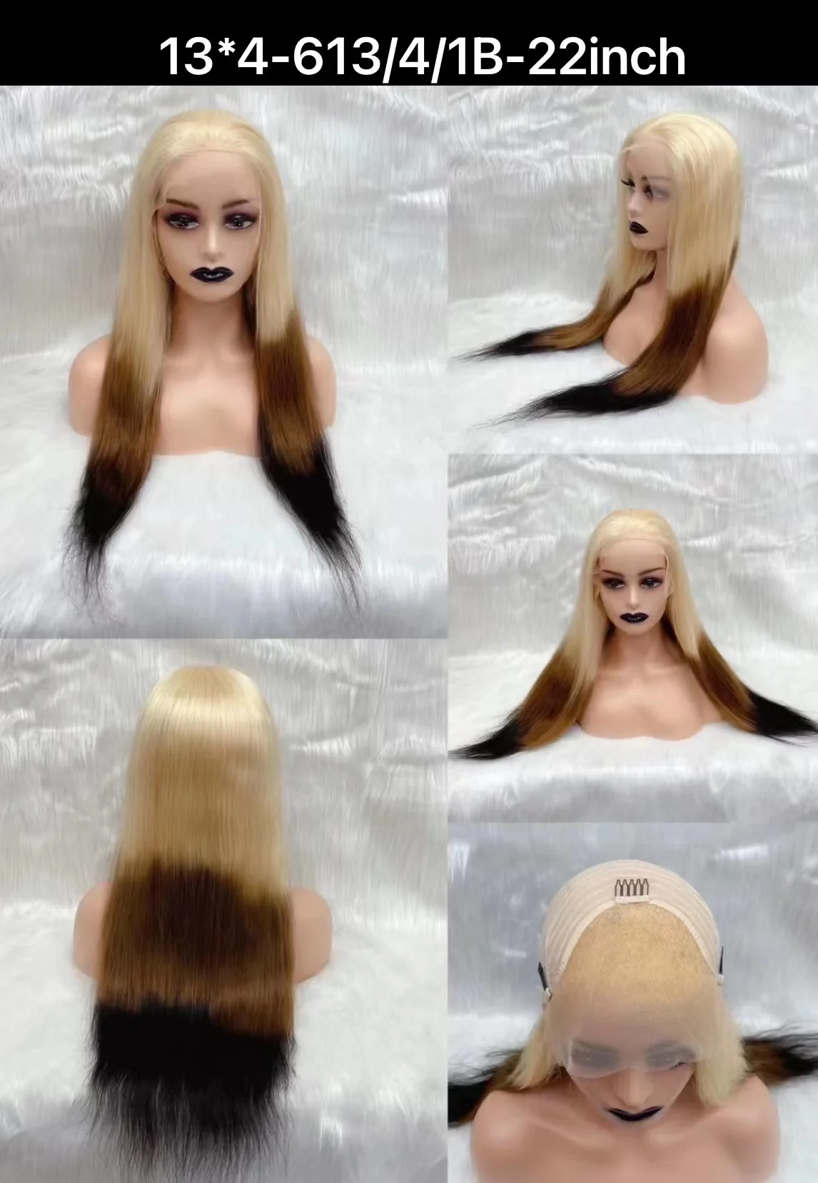 Hot Selling 13x4 Lace Wig Bone Straight 613 Lace Frontal Wig Full Lace Glueless Human Hair Wigs