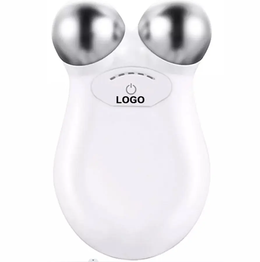 Home Use V-Shape Device Skin Tightening Facial Massager Roller Micro Current Face Lift EMS Ion Microcurrent Facial Device
