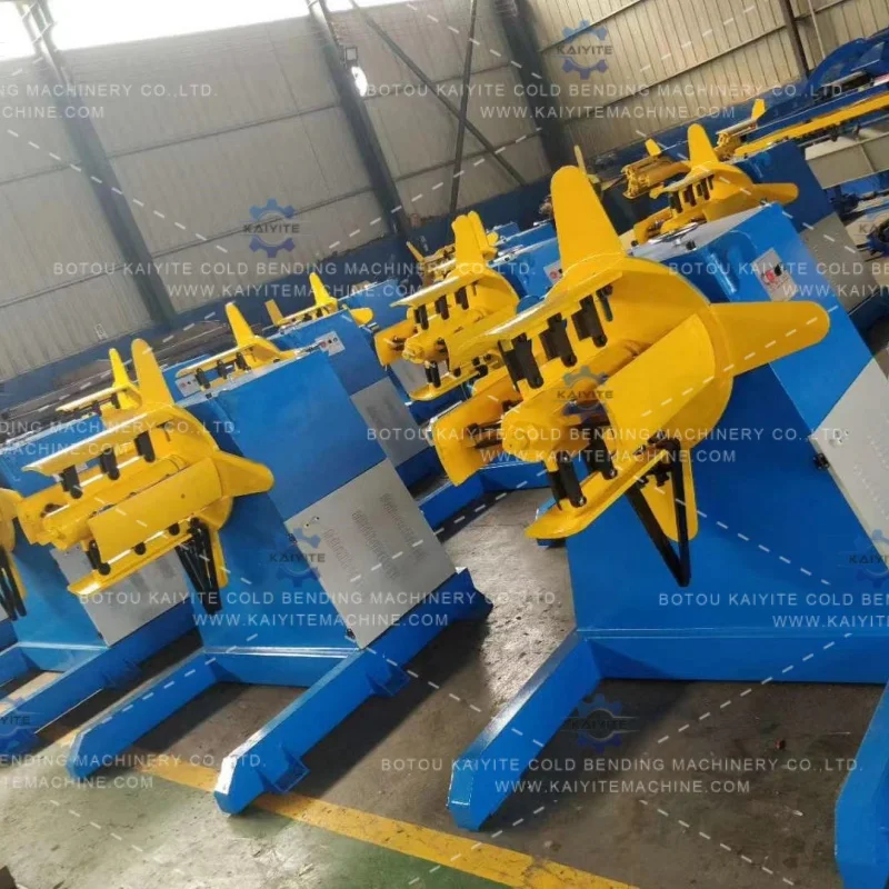3 ton 5 ton 7 ton 10 ton steel coil decoiler manual or hydraulic for the roll forming machine