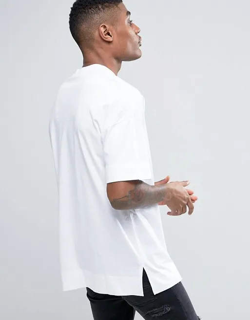 OEM Wholesale Plain Dropped Shoulder Tshirt Men Custom Own Logo Oversized Tshirt