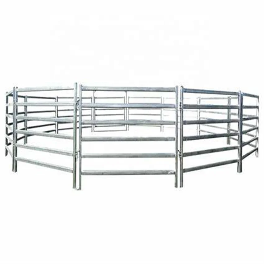 Best Factory Price Galvanized Cattle Fence for 12 ft Portable Heavy Duty Galvanized Metal Round Pen Cattle Yard Filed Fence