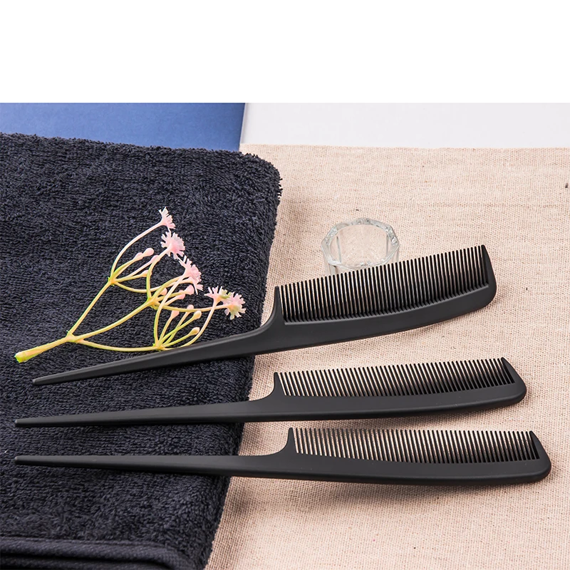 Hot Selling Products Porcelain Carbon Fiber Rat Tail Comb For Salon
