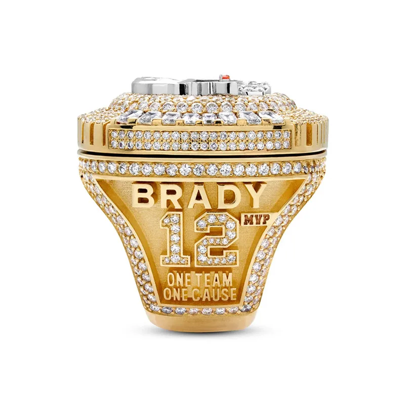 Spot 55th NFL official 2020 Tampa Bay pirate  Championship ring Brady flip ring