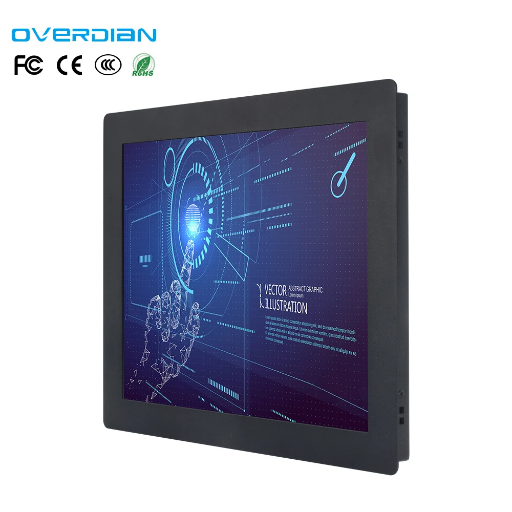 Профессиональный 19 дюймов емкостный сенсорный экран промышленного класса компьютеры планшетный компьютер без вентилятора панель ПК