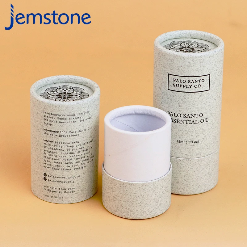 Biodegradable Custom Logo Packaging Cylinder Paper Tube Round Boxes paper tube packaging boxes for essential oil