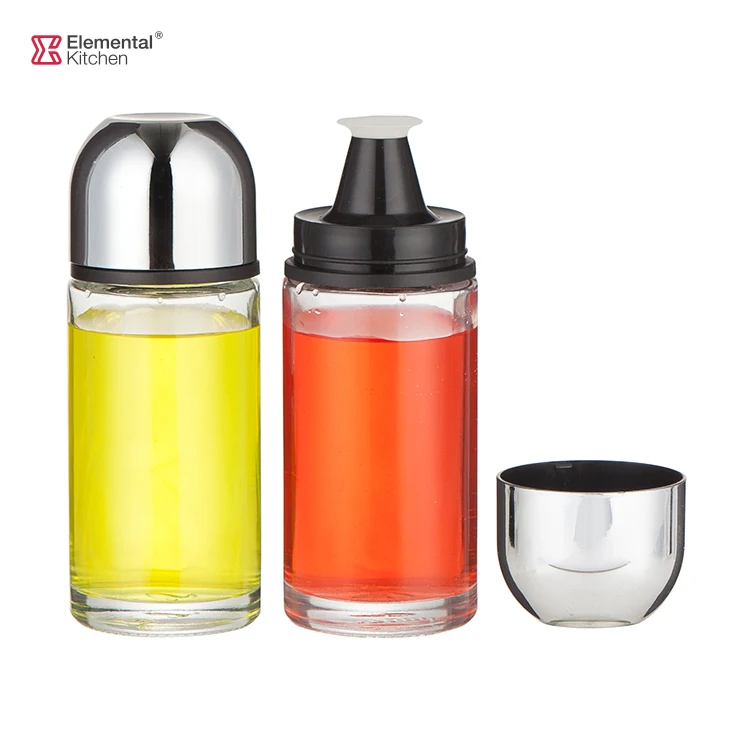 Китайско стекло ремесленный промысел оптовая торговля 160 мл один маслораспределительное устройство бутылочная не текущий носик стекло оливкового масла Диспенсер