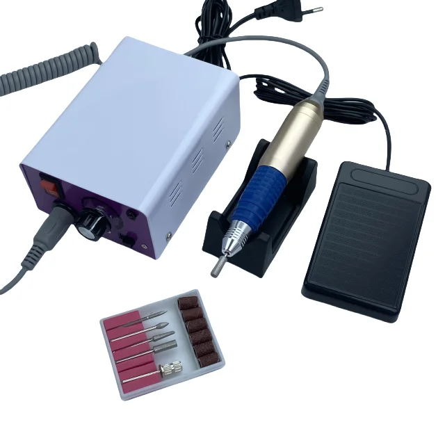 Professional Electric Nail Grinder & Sander 30000rpm Speed Polishing Tool Integrated for Nail Polisher with Stable Light