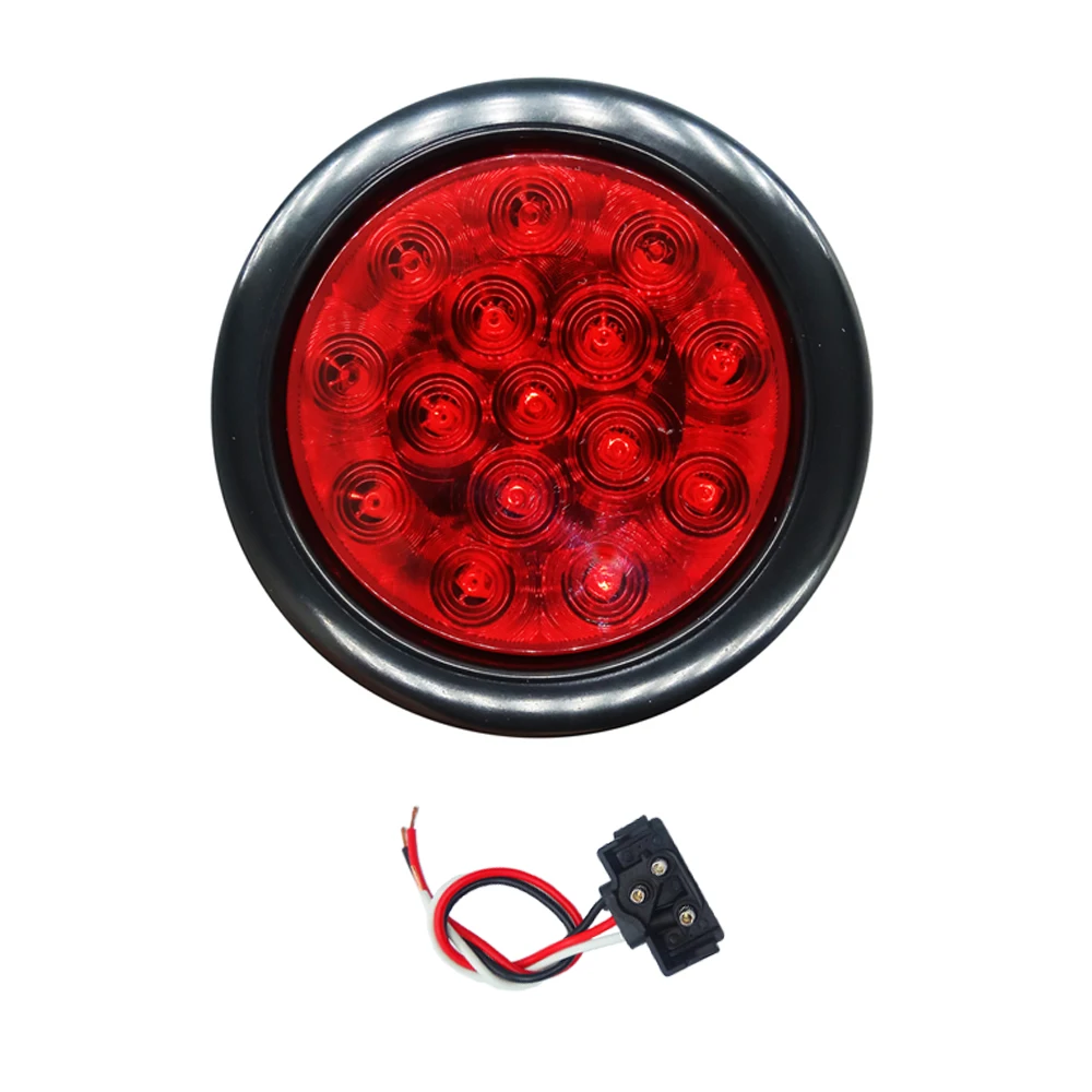 led 4 inches round stop turn tail lights all truck dot