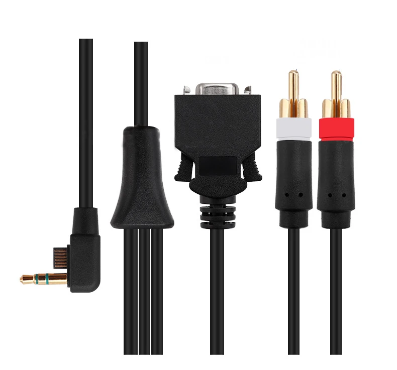 High quality D terminal cable Audio Video AV cable for PSP2000/3000 black 1.8m