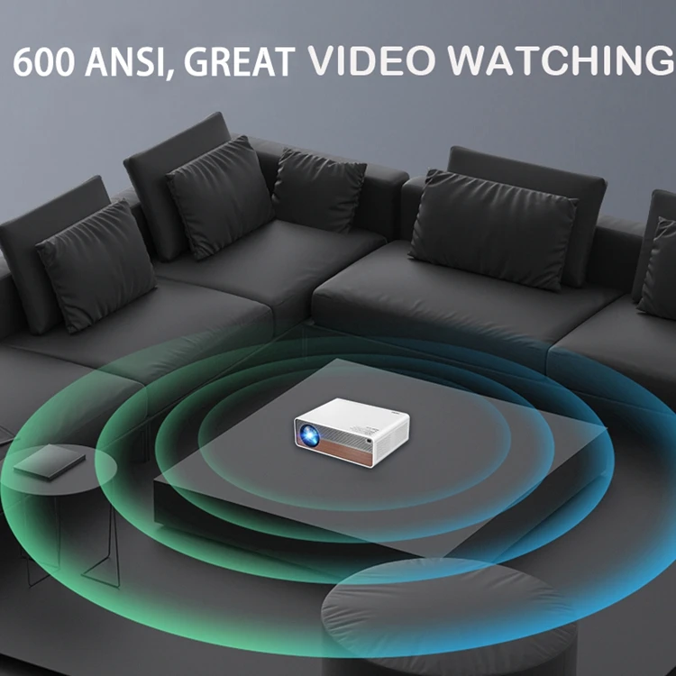 Full HD Projector 2022 Upgraded Portable Video-Projector,50,000 Hours Multimedia Home Theater Movie Projector,Compatible with 4k