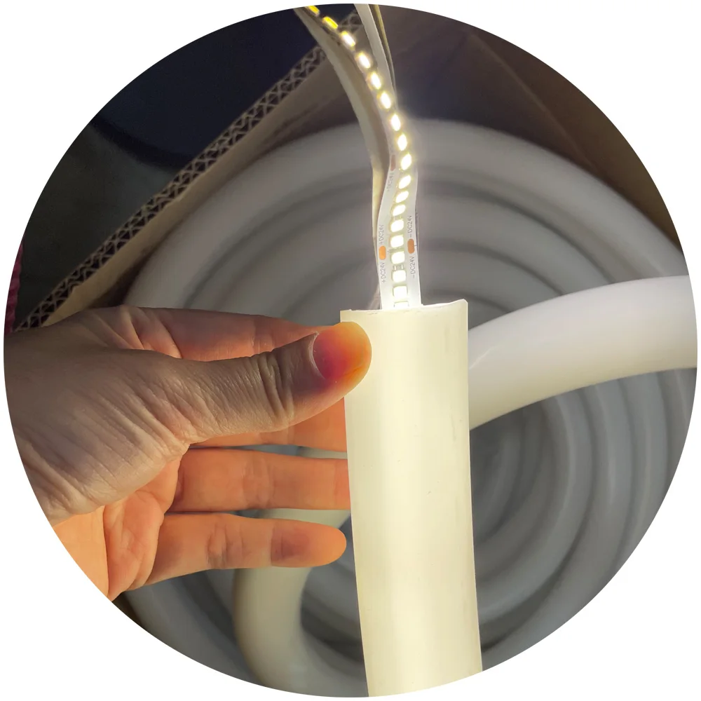 round shape 360 degree 30mm diffuser Flex Neon Tube Ip67 Silicon Hot Products Home Decoration LED Flexible Tube for Neon Light