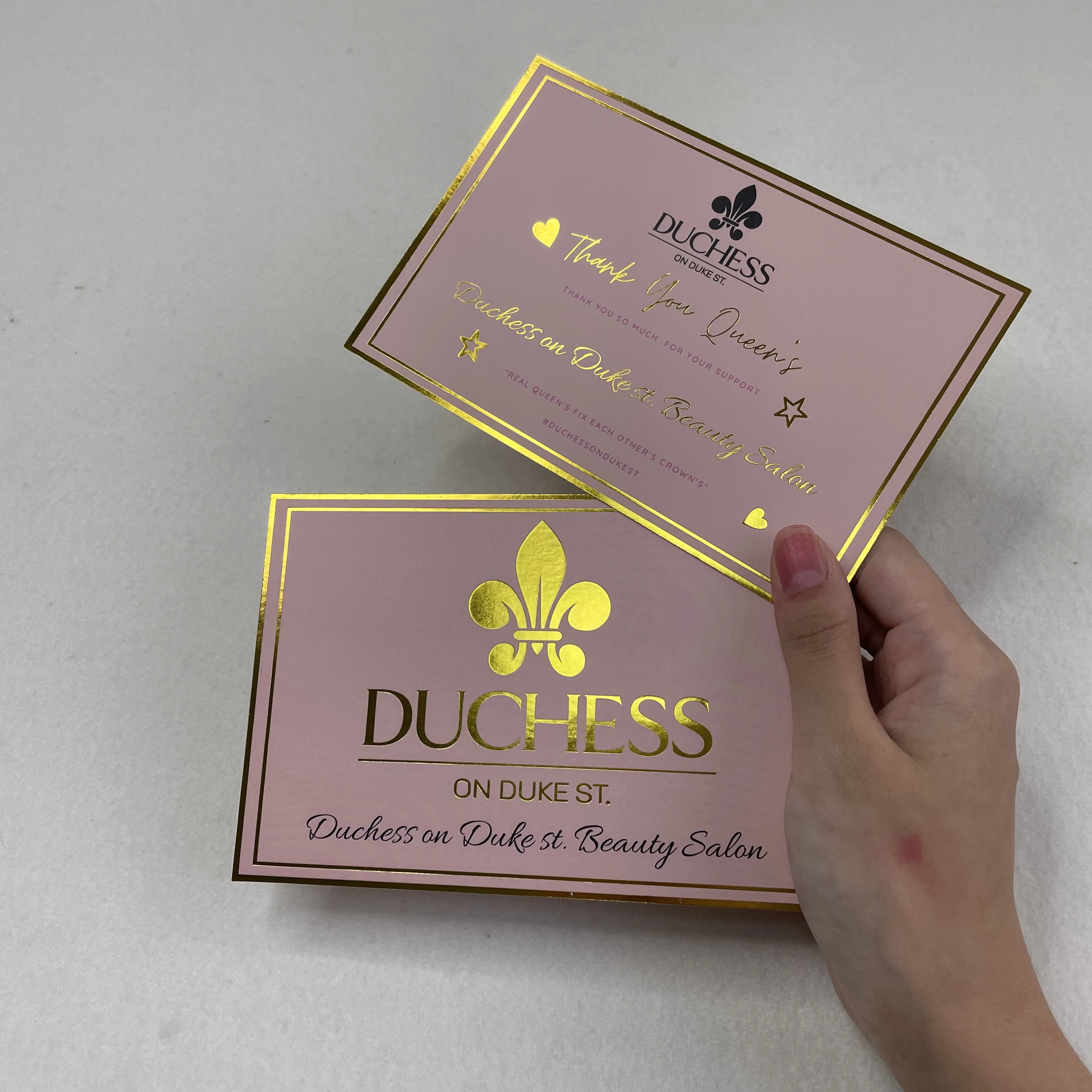 High Quality Luxury Gold Foil Stamping Low MOQ Postcard Invitation Card Your Design Gift Card Custom Business Card Printing