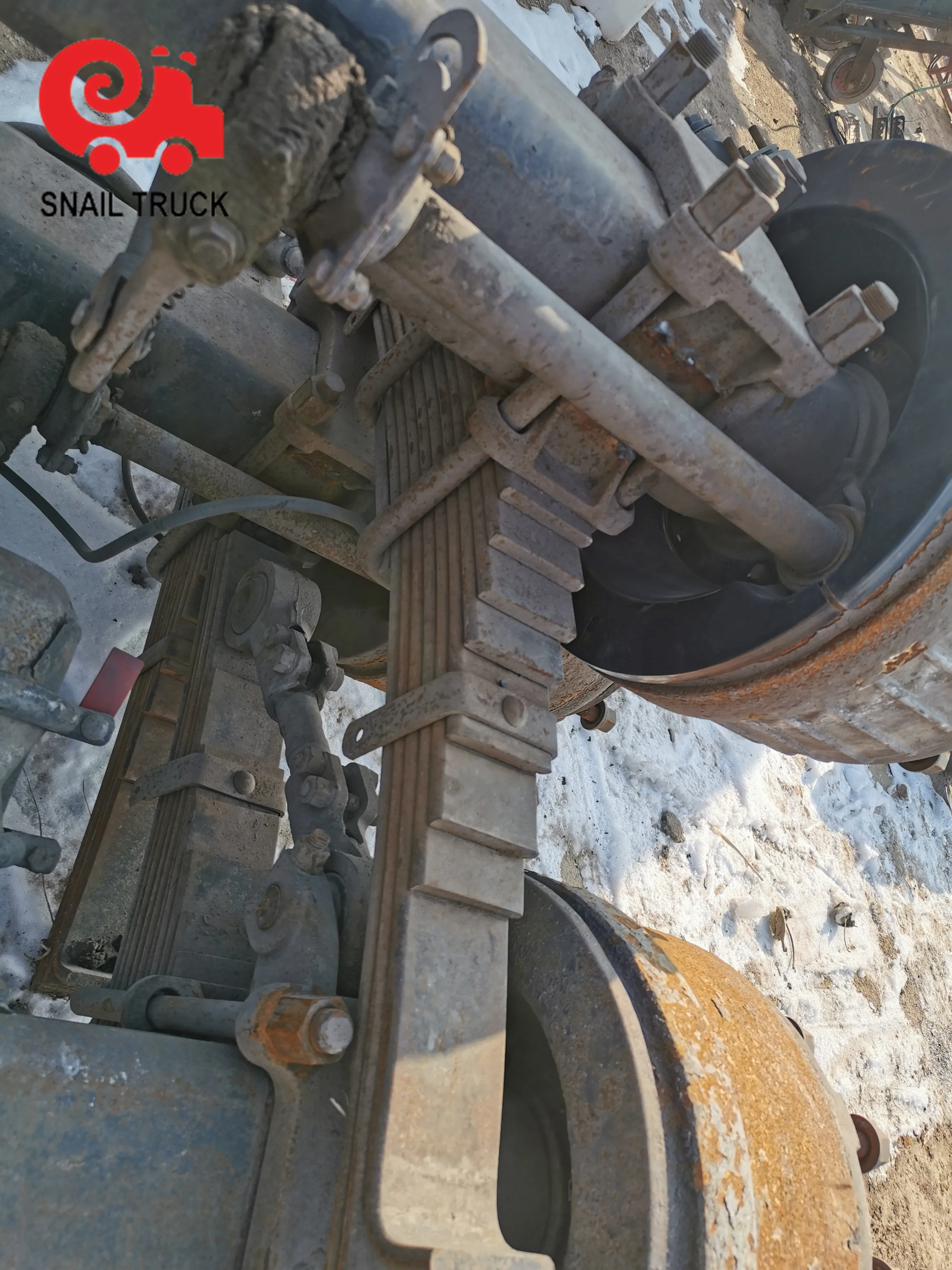  Good quality used truck trailer axles and best price double rear axle with drive