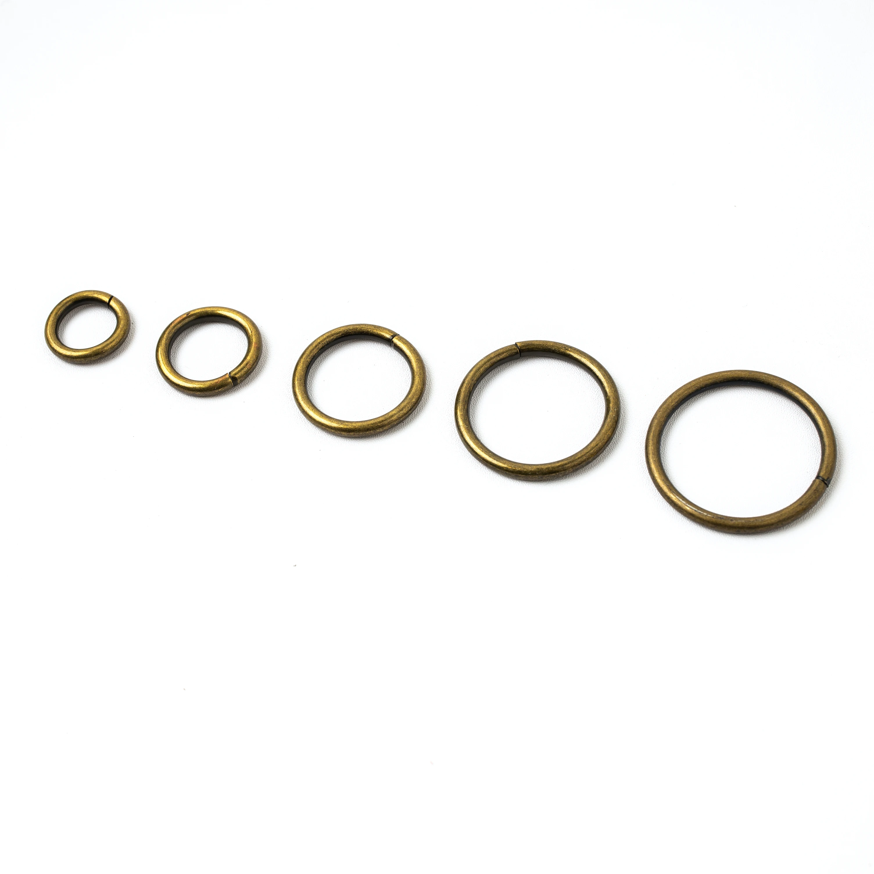 
custom spring metal zinc alloy colored handbag hardware round o rings 