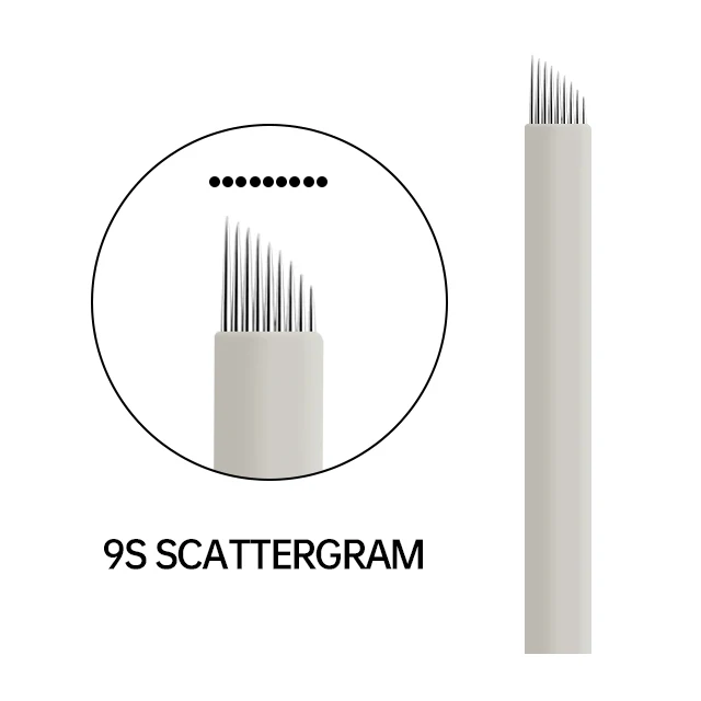 Wholesales Customized Professional Manufacturer Disposable Eyebrow Tattoo Permanent Makeup Microblading Blades Needles
