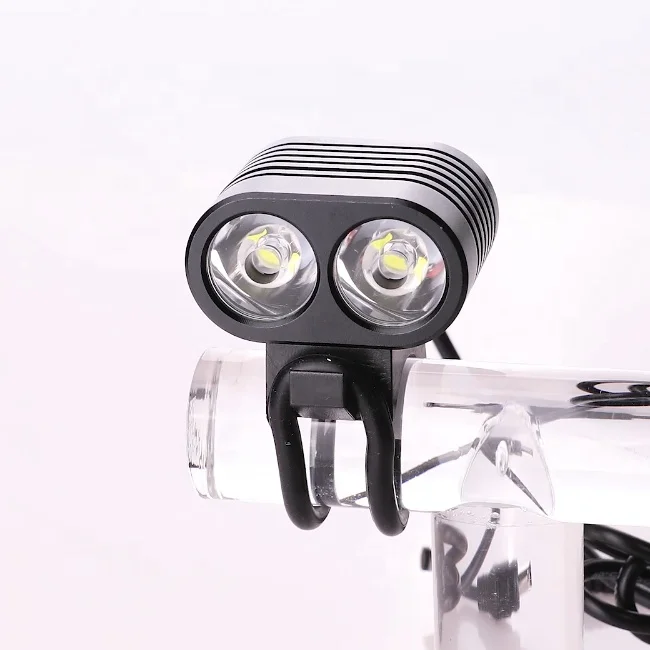 2000 lumens 2 Led Bike Light Bicycle Headlight Headlamp Cycle Front Light for Bicycle Frame Handlebar