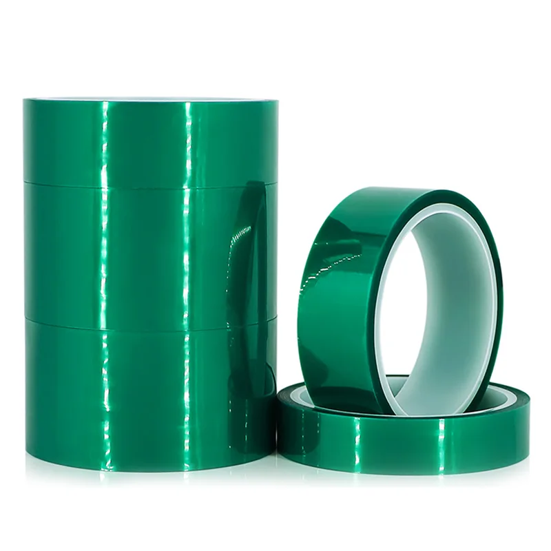 2021red Painters Silicone Double Sided Green Adhesive Sublimation High Temperature Resistant Heat Masking Pet Polyester Tape