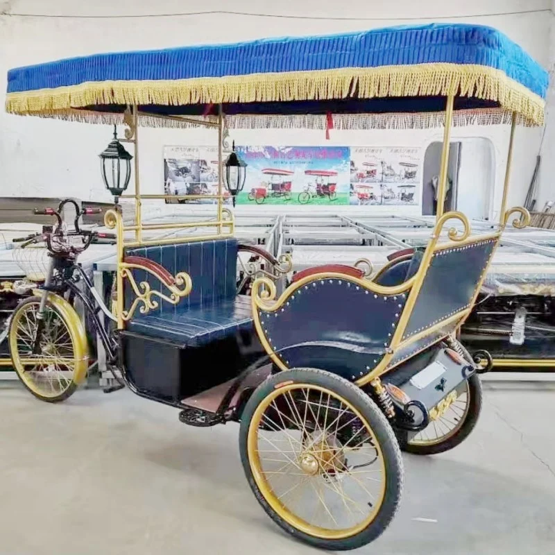 ETOO Brand hot Selling New sightseeing car 3/4 passengers electric tricycles electric rickshaw for sale