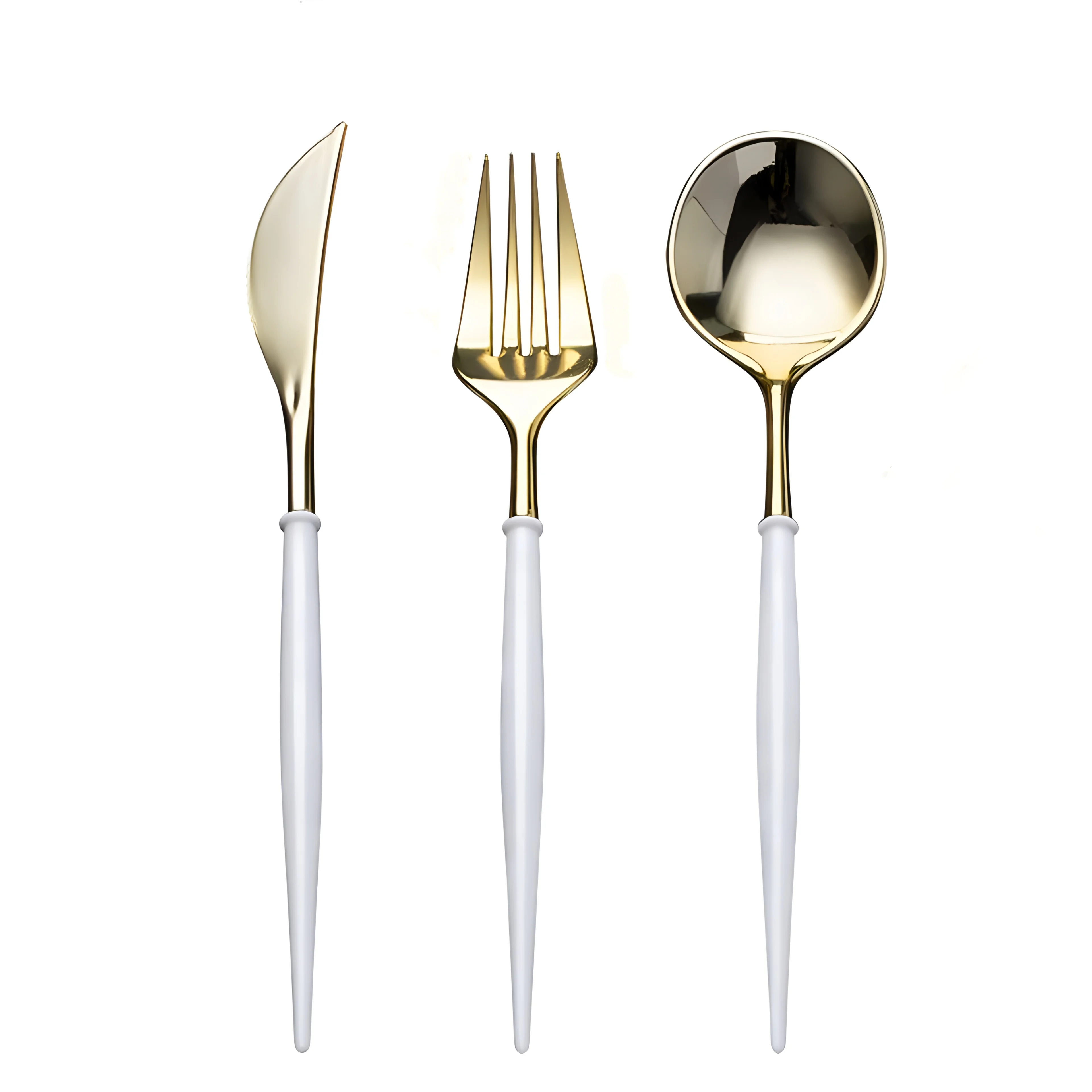 20cm Plastic Knife Fork Spoon Disposable Plastic Tableware Set Color Party Supplies Birthday Fruit Knife Cake Fork Spoon
