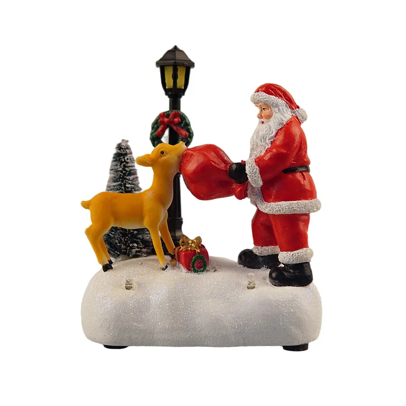 
New Listing Creative Personality Snowman And Santa Claus Ornaments Lovely Art Home Decoration Resin Crafts Wholesale 