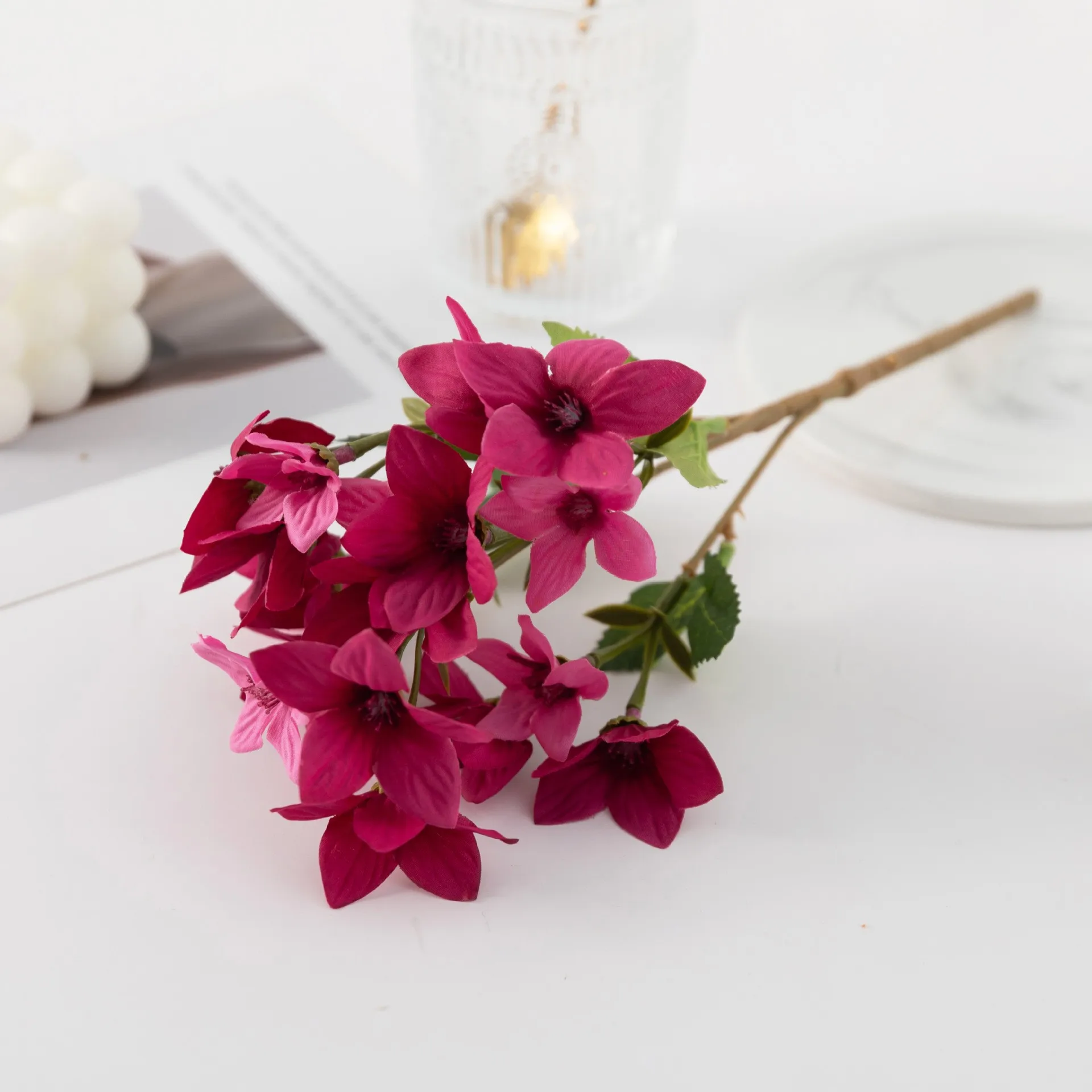 Wholesale artificial rain orchid fresh light luxury Freesia home wedding photography props decoration