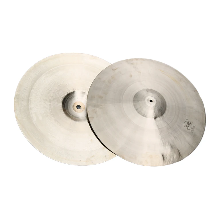 
Hot Sale High Quality Yellow Musicl Instrument 34 cm Copper Cymbals 